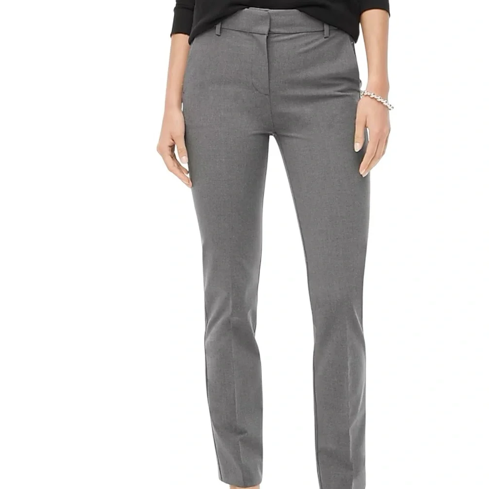 J. Crew Italian Wool Trouser Pant 10 Tall Gray